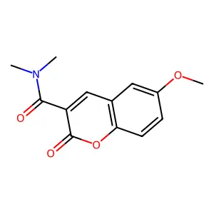 6-methoxy-N,N-dimethyl-2-oxo-2H-chromene-3-carboxamide structure