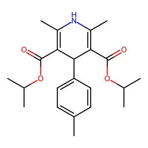 Diisopropyl 2,6-dimethyl-4-(4-methyl-PH)-1,4-dihydro-3,5-pyridinedicarboxylate structure