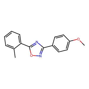 3-(4-Methoxyphenyl)-5-(2-methylphenyl)-1,2,4-oxadiazole structure
