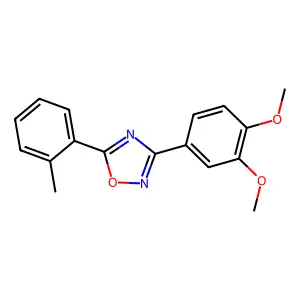 3-(3,4-Dimethoxyphenyl)-5-(2-methylphenyl)-1,2,4-oxadiazole structure