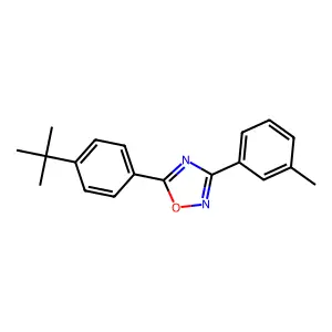 5-(4-Tert-butylphenyl)-3-(3-methylphenyl)-1,2,4-oxadiazole structure