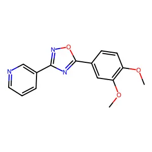 5-(3,4-Dimethoxyphenyl)-3-pyridin-3-yl-1,2,4-oxadiazole structure