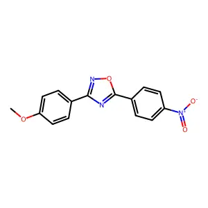 3-(4-Methoxyphenyl)-5-(4-nitrophenyl)-1,2,4-oxadiazole structure