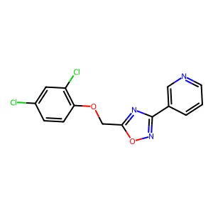 5-[(2,4-Dichlorophenoxy)methyl]-3-pyridin-3-yl-1,2,4-oxadiazole structure