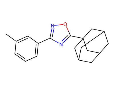 5-(1-Adamantyl)-3-(3-methylphenyl)-1,2,4-oxadiazole structure