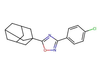 5-(1-Adamantyl)-3-(4-chlorophenyl)-1,2,4-oxadiazole structure