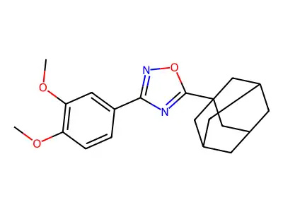 5-(1-Adamantyl)-3-(3,4-dimethoxyphenyl)-1,2,4-oxadiazole structure