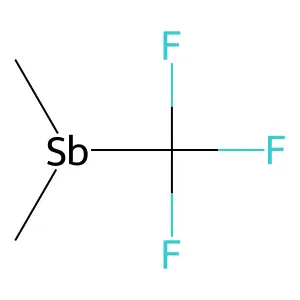 Stibine, dimethyl(trifluoromethyl)- structure