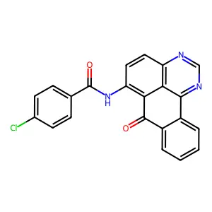 4-Chloro-N-(7-oxo-7H-benzo(e)perimidin-6-yl)benzamide structure
