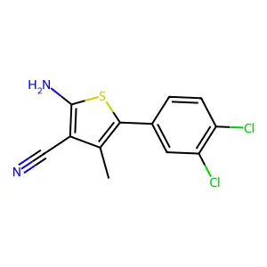 2-Amino-5-(3,4-dichlorophenyl)-4-methyl-3-thiophenecarbonitrile structure