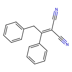 2-(1,2-Diphenylethylidene)propanedinitrile structure