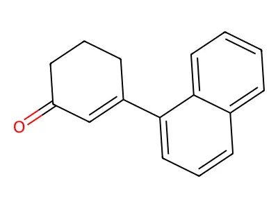 2-Cyclohexen-1-one, 3-(1-naphthyl)- structure