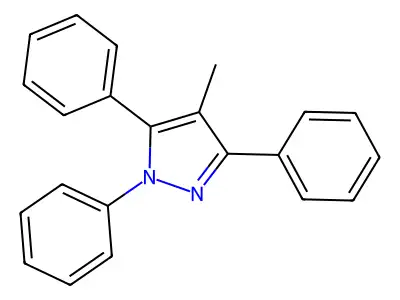 4-Methyl-1,3,5-triphenyl-1H-pyrazole structure
