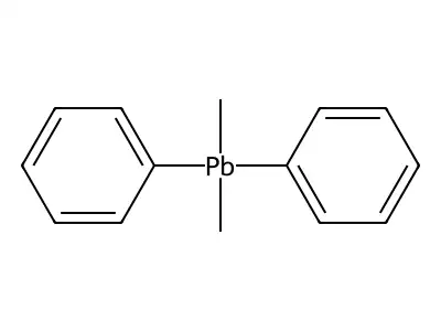 Plumbane, dimethyldiphenyl structure