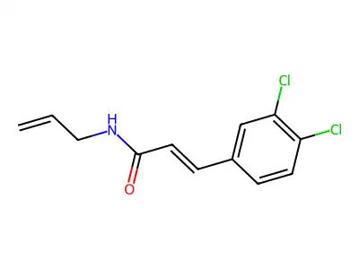 (2E)-3-(3,4-dichlorophenyl)-N-(prop-2-en-1-yl)prop-2-enamide structure