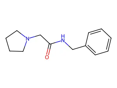 1-Pyrrolidineacetamide, N-(phenylmethyl)- structure