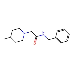 1-Piperidineacetamide, 4-methyl-N-(phenylmethyl)- structure