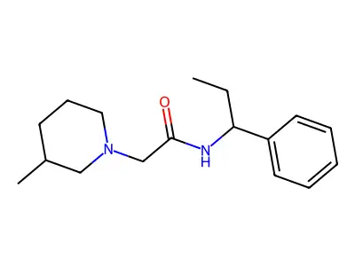 2-(3-Methylpiperidin-1-yl)-N-(1-phenylpropyl)ethanimidic acid structure
