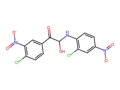 2-(2-Chloro-4-nitroanilino)-1-(4-chloro-3-nitrophenyl)-2-hydroxyethan-1-one structure