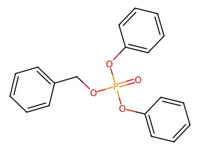 Benzyl diphenyl phosphate structure