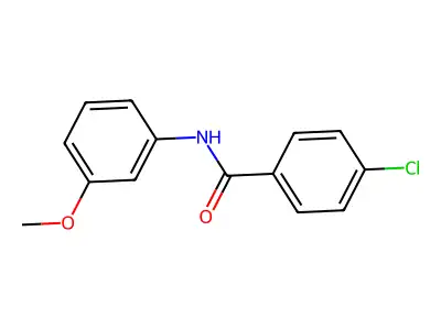 4-氯-N-(3-甲氧基苯基)苯甲酰胺 structure