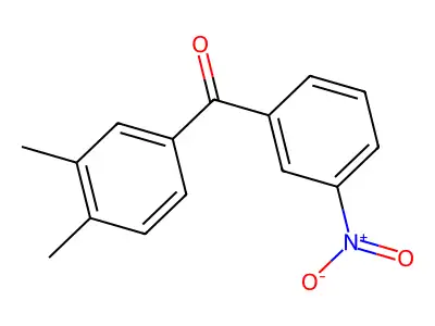 3,4-Dimethyl-3'-nitrobenzophenone structure