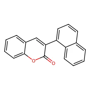 3-Naphthalen-1-ylchromen-2-one structure