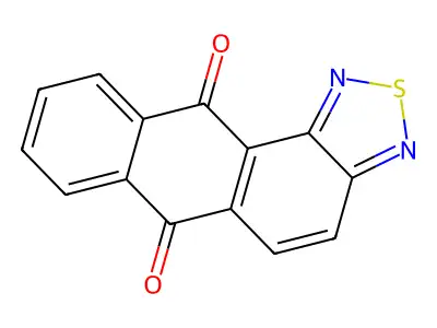 Anthra(2,1-c)(1,2,5)thiadiazole-6,11-dione structure