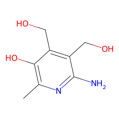 6-Amino-4,5-bis(hydroxymethyl)-2-methylpyridin-3-ol structure
