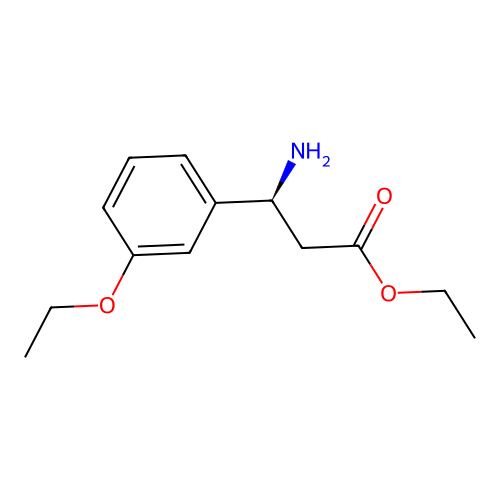 ethyl (3S)-3-amino-3-(3-ethoxyphenyl)propanoate structure