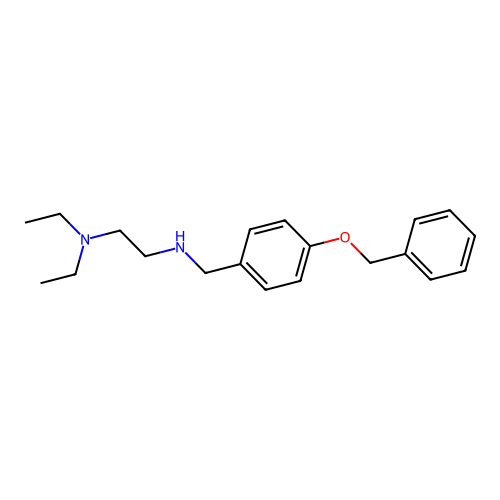 N'-[4-(benzyloxy)benzyl]-N,N-diethylethane-1,2-diamine structure