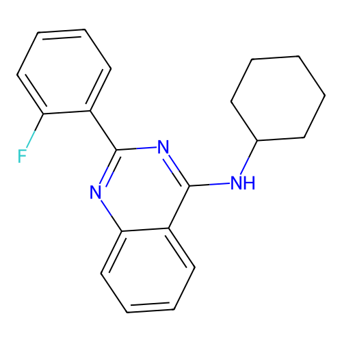 N-环己基-2-(2-氟苯基)喹唑啉-4-胺 structure