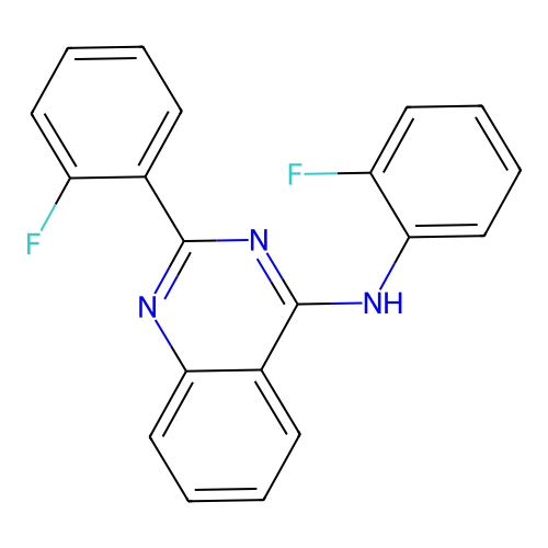 N,2-双(2-氟苯基)喹唑啉-4-胺 structure