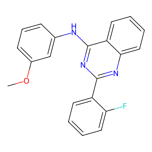2-(2-fluorophenyl)-N-(3-methoxyphenyl)quinazolin-4-amine structure