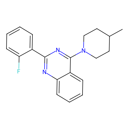 2-(2-Fluorophenyl)-4-(4-methylpiperidin-1-yl)quinazoline structure