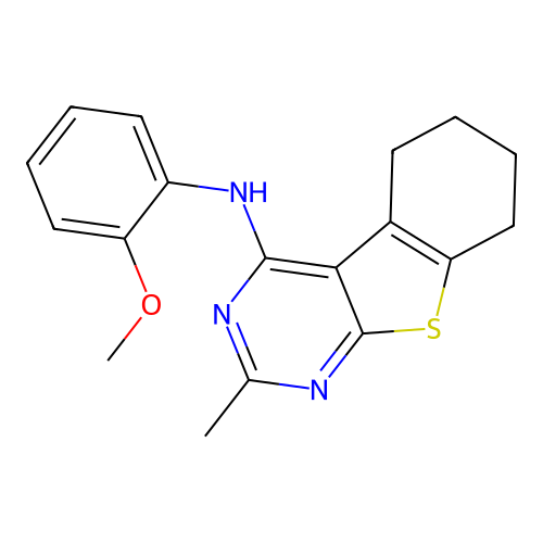 N-(2-methoxyphenyl)-2-methyl-5,6,7,8-tetrahydro-[1]benzothiolo[2,3-d]pyrimidin-4-amine structure