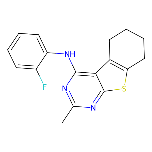 N-(2-fluorophenyl)-2-methyl-5,6,7,8-tetrahydro-[1]benzothiolo[2,3-d]pyrimidin-4-amine structure