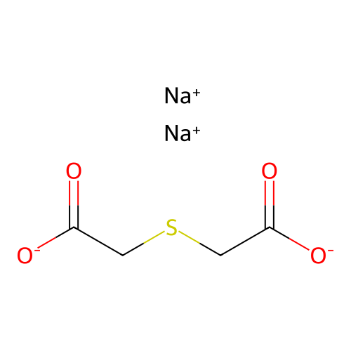Disodium 2-2'-thiobisacetate structure
