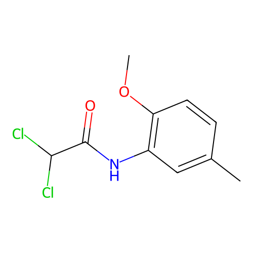 2,2-dichloro-N-(2-methoxy-5-methylphenyl)acetamide structure