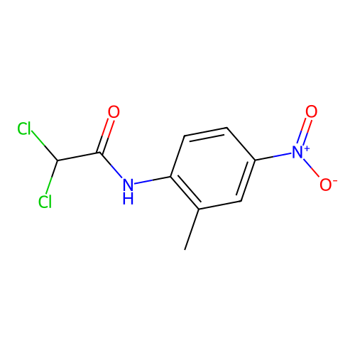 2,2-Dichloro-4'-nitro-O-acetotoluidide structure