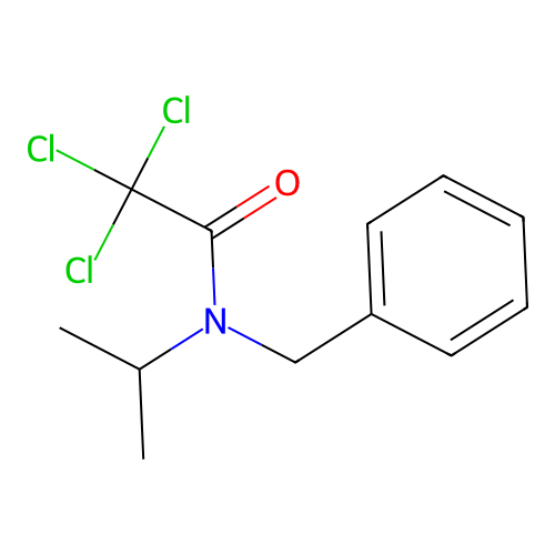 N-benzyl-2,2,2-trichloro-N-propan-2-ylacetamide structure