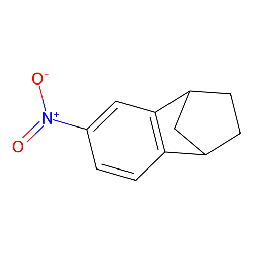 4-Nitrotricyclo[6.2.1.0(2,7)]undeca-2,4,6-triene structure