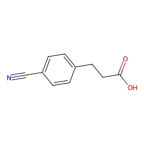 3-(4-Cyanophenyl)-propionic acid structure