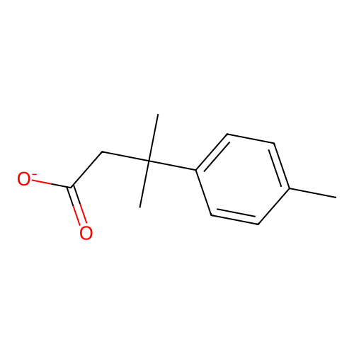 3-Methyl-3-(4-methylphenyl)butanoate structure