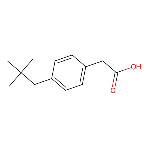 2-(4-(2,2-Dimethylpropyl)phenyl)acetic acid structure
