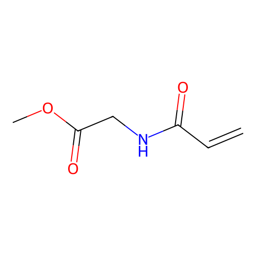 Acrylylglycine, methyl ester structure