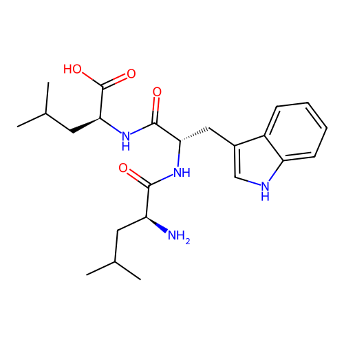 H-Leu-trp-leu-OH structure