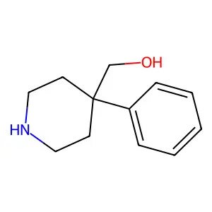 4-Phenylpiperidine-4-methanol structure