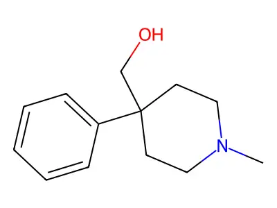 4-Piperidinemethanol, 1-methyl-4-phenyl- structure