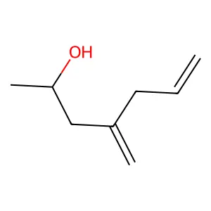 4-Methylene-6-hepten-2-ol structure